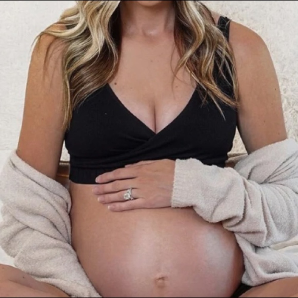 Kindered Bravely Organic Cotton Nursing & Sleep Bra | Black